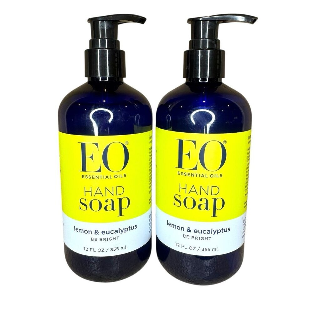 NEW EO Essentials Fresh Lemon Eucalyptus Hand Soap Botanical Essential Oil 12 Oz